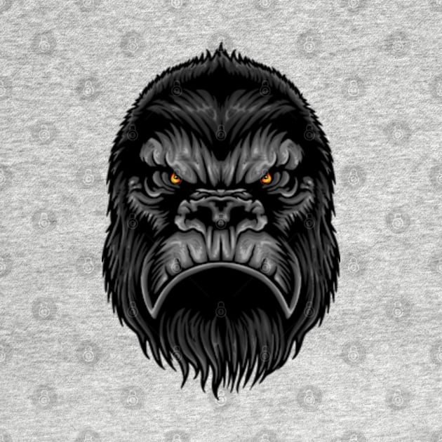 Gorilla face by SAN ART STUDIO 